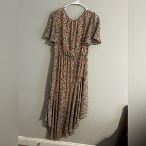 Hayden Multicolor Floral High Low Dress